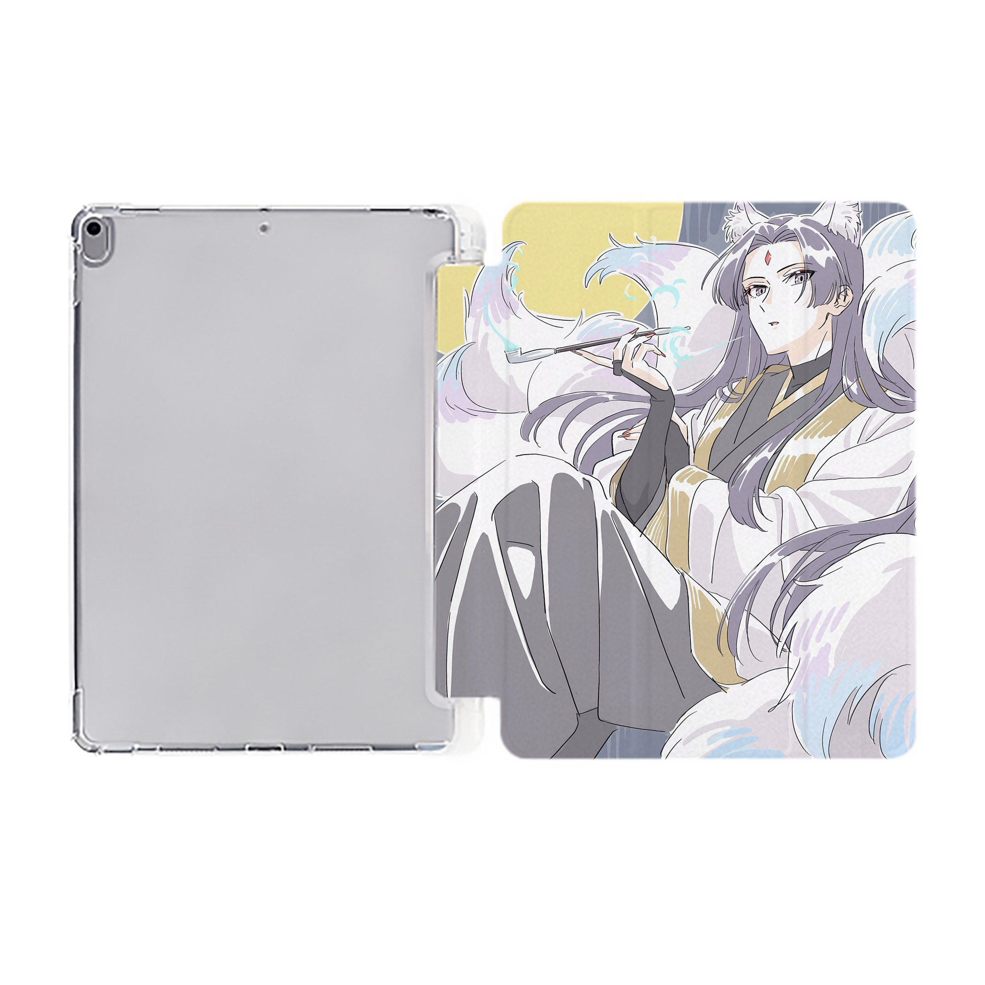 （画像用） 薬屋のひとりごと The Apothecary Diaries IPad ケース ペン収納付き 三つ折りスタンド PUレザー×シリコン 対応機種9.5/10.5/10.9インチ